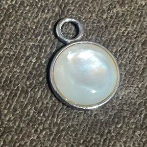 .925 Sterling Elegant Circle Pendant real solid Silver Fine Jewelry MOP